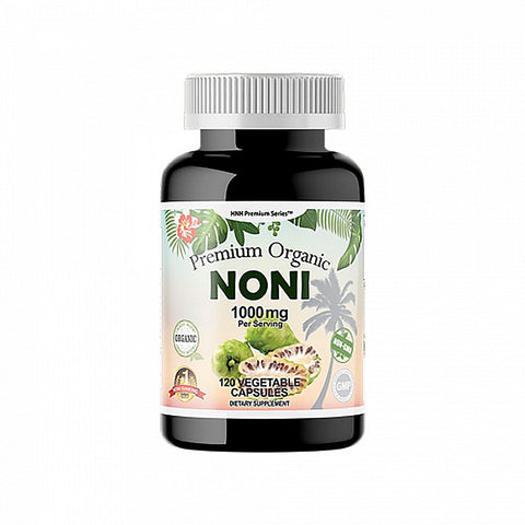 Premium Organic Noni 1000mg, 120 Veggie Capsules