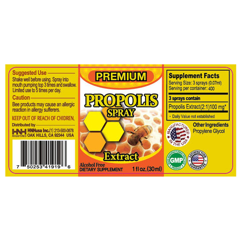 Premium Propolis Spray Throat Sore Relief 30 ml